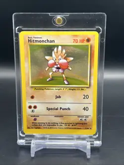 Pokemon Card Base Set 2 Hitmonchan 8/130 Holo - Image 1