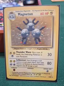 Pokemon Base Set Magneton #009/102 NM Exact Card Shown - Image 1