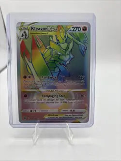 Pokemon Cards Kleavor VSTAR 196/189 Rainbow Secret Rare Astral Radiance - Image 1