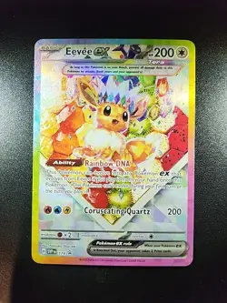 Pokemon TCG Eevee EX 174 Prismatic Evolutions SPC Promo Card (NM Condition) - Image 1