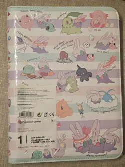 Pokemon Center TCG: We're Goomy Zip Binder 9 Pocket 360 Cards Storage NEW SEALED - Image 1