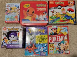 Pokemon Mixed Lot (Games-Toys-Books) NEW SEALED Including Random Card(s) - Image 1
