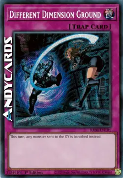 DIFFERENT DIMENSION GROUND • Segreta • RA04 EN101 • 1Ed • Yugioh! • ANDYCARDS - Image 1