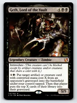 Geth, Lord of the Vault M Commander 2019 # 114 NM Normal - Image 1