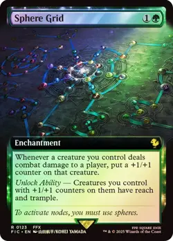 Sphere Grid Foil Extended Art Final Fantasy MTG NM - Image 1