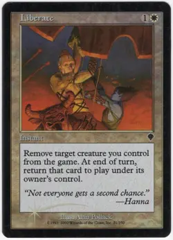 Liberate 2000 Invasion FOIL White Uncommon Instant MTG SP - NM AZ2 - Image 1