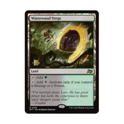 WOTC MtG Prerelease Promos Wastewood Verge (R) (Foil) NM - Image 1