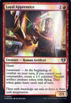 Loyal Apprentice Foil U Commander Masters 240 NM - Image 1