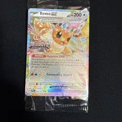 Pokemon Eevee EX 75/131 Stamped Prismatic Evolutions Surprise Box Promo Sealed - Image 1