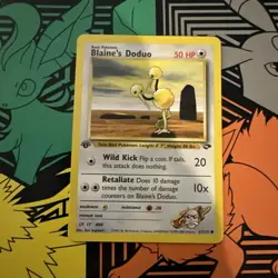 ?? BLAINE'S DODUO 1ST EDITION NON HOLO - POKEMON TCG 1999 SET VINTAGE # 61/132 - Image 1