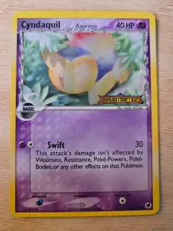 Pokemon Cyndaquil Delta Species EX Dragon Frontiers 45/101 STAMP Holo - Image 1