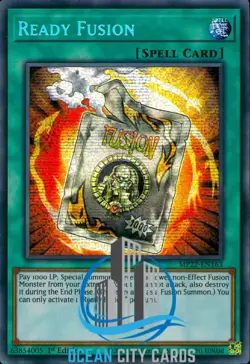 Yugioh Ready Fusion MP22-EN163 Prismatic Secret Rare 1st Edition - Image 1