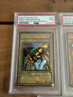 Original 2002 LEGEND OF BLUE EYES Exodia The Forbidden One - FULL SET ALL PSA 9 - Image 4