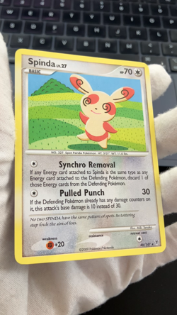 2009 Pokemon Platinum - Supreme Victors Spinda 46/147 Near Mint - Image 2
