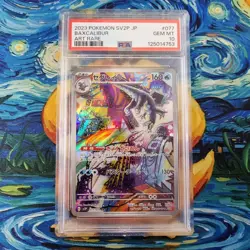 Baxcalibur PSA 10 Graded Snow Hazard sv2P AR 077/071 Japanese Pokemon Card - Image 1