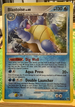 Pokemon TCG Blastoise 2/127 Holo Rare 2009 Platinum Base Set NM - Image 1