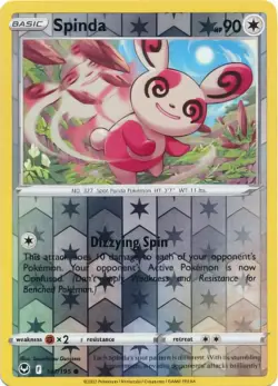 Spinda 141/195 Reverse Holo Pokemon TCG Sword & Shield Silver Tempest NM - Image 1