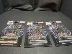 Yugioh: Battle Of Chaos - Sealed 1st Edition 3x Booster Pack *Konami* English - Image 2