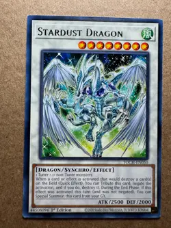 Stardust Dragon TOCH-EN050 Toon Chaos 1st Edition Yugioh - Image 1