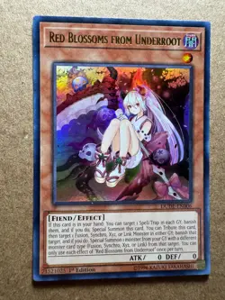Red Blossoms from Underroot DUDE-EN006 Duel Devastator 1st Edition Yugioh - Image 1