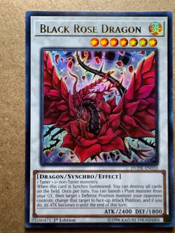 Black Rose Dragon DUDE-EN010 1st Edition Yugioh - Image 1