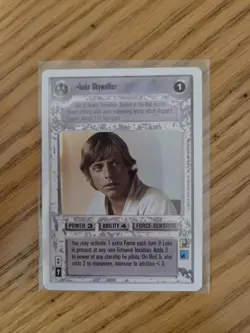 Star Wars CCG Luke Skywalker Unlimited Premiere Edition Card - Image 1