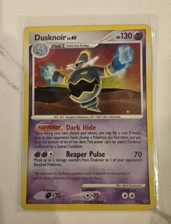 Dusknoir DP33 Diamond and Pearl Black Star Promo Holo Pokemon Card - LP - Image 1