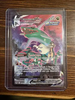 Pokemon TCG Swsh12: Silver Tempest Rayquaza VMAX TG20/TG30 Card NM/M Condition - Image 1