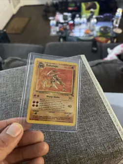 Kabutops NM 24/62 Unlimited Edition Fossil Excellent Condition Pokemon Card - Image 1