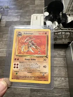 Kabutops NM 24/62 Unlimited Edition Fossil Excellent Condition Pokemon Card - Image 2