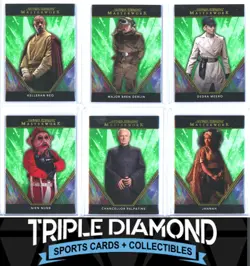 2024 Topps Star Wars Masterwork Lot of 6 Cards Green Parallel #/99 L432 - Image 1