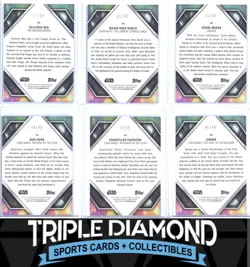 2024 Topps Star Wars Masterwork Lot of 6 Cards Green Parallel #/99 L432 - Image 2