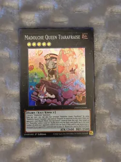YuGiOh Madolche Queen Tiarafraise - INFO-EN044 - Super Rare - 1st Edition - Image 1