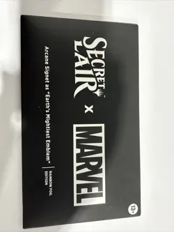 MTG Secret Lair x Marvel Arcane Signet Earth's Mightiest Emblem FOIL Promo Card - Image 1