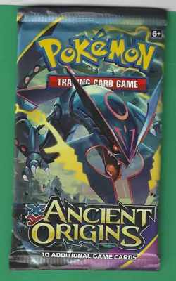 Pokemon "Ancient Origins" 10-Card Sealed Booster Pack (Mega Rayquaza) X1 - Image 1