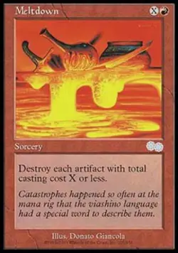 MTG English Meltdown NM Normal Urza's Saga - Image 1