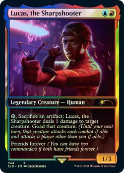 Magic The Gathering MTG LUCAS, THE SHARPSHOOTER FOIL Secret Lair Drop Series NM - Image 1