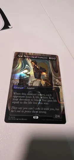 MTG Gray Merchant of Asphodel Halo Foil NM Secret Lair Encyclopedia of Magic - Image 1