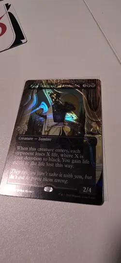 MTG Gray Merchant of Asphodel Halo Foil NM Secret Lair Encyclopedia of Magic - Image 2