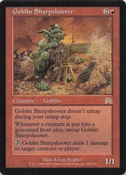 Goblin Sharpshooter Onslaught Regular Rare #207 NM MTG - Image 1