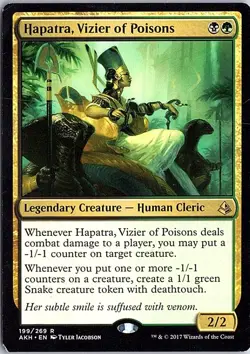 Hapatra, Vizier of Poisons R Amonkhet 199 LP MTG - Image 1