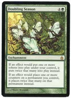 Doubling Season 158/306 Ravnica: City of Guilds 2005 (RAV) Heavily Played HP MTG - Image 1