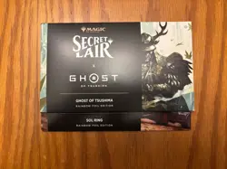 MTG Secret Lair x Ghost of Tsushima RAINBOW FOIL + Foil PSN SOL Ring Promo - Image 1