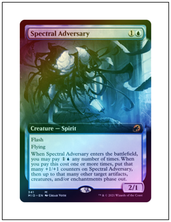 1x Spectral Adversary, Extended Art Foil, Magic MTG NM - Image 1