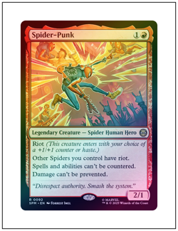 1x Spider-Punk, Foil, Magic the Gathering MTG NM - Image 1
