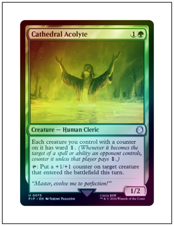1x Cathedral Acolyte, Foil, Magic the Gathering MTG NM - Image 1