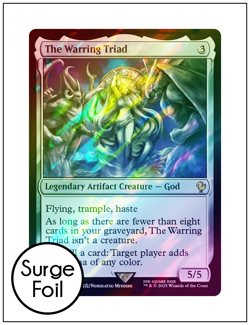 1x The Warring Triad, Surge Foil, Final Fantasy, Magic MTG NM - Image 1