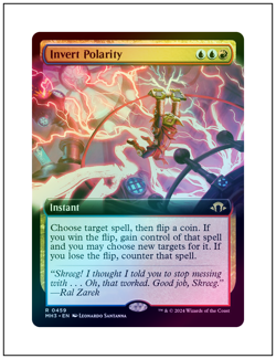 1x Invert Polarity, Foil Extended Art, Magic the Gathering MTG NM - Image 1
