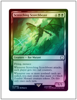 1x Screeching Scorchbeast, Foil, Magic the Gathering MTG NM - Image 1