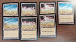 7x Plains Basic Land - LP - Mirage - mtg SPARROW MAGIC - Image 1